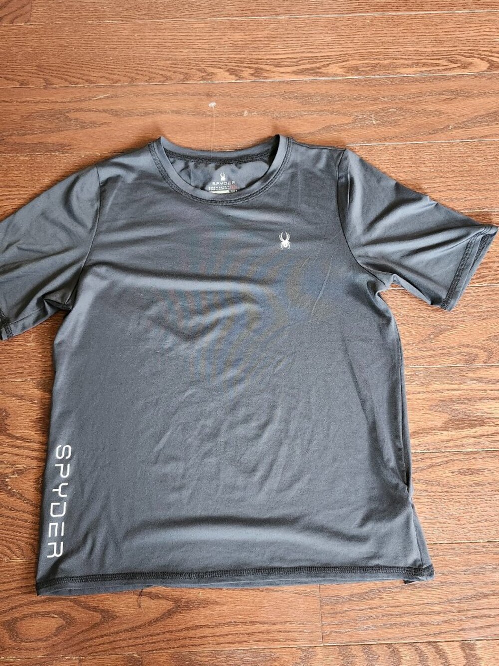 Spyder H2O Surf Sand Sun Collection Tech T-Shirt Women's Size L Charcoal Gray